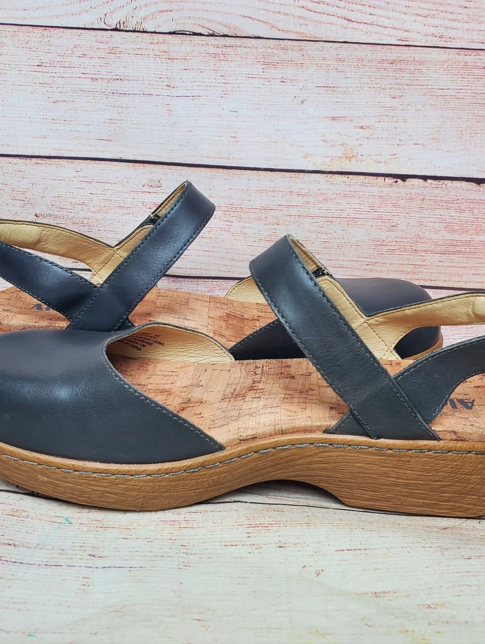 NEW Alegria Womens EU 39 US 9 Opal Stone Gray Mary Jane Sandals
